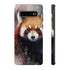 Red Panda in Watercolor - Impact Resistant Phone Case Samsung Galaxy S10 Plus Glossy